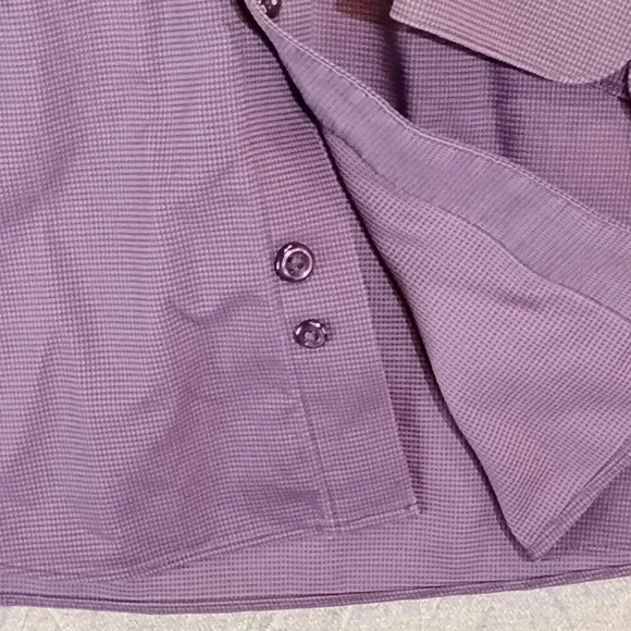 Denver Hayes Purple Never Iron Classic Fit Long Sleeve Button Down Shirt  2XL - Picture 10 of 10